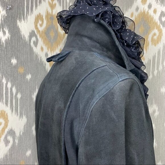 Ralph Lauren Collection ~ Vintage Fall 02 Runway Black Deerskin Utility Jacket - Picture 13 of 16